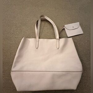 J CREW Women’s Large Tote Bag with Matching Pouch